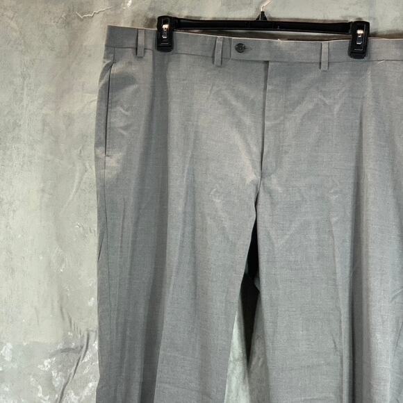 VAN HEUSEN FLEX Men's Grey Sharkskin Slim-Fit Suit Pants SZ 42X34 - Picture 3 of 9